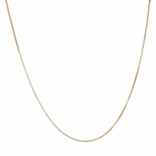 Collier Fine chaine or maille cube 58 Facettes 21-570B