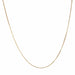 Fine gold chain necklace with cube mesh 58 Facettes 21-570B