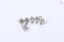 Boucles d'oreilles Boucles d’oreilles “feuilles” Or blanc oxydes 58 Facettes
