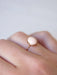 Bague or rose ancienne corail peau d'ange 58 Facettes