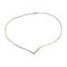 Necklace Necklace in white gold diamonds 0,35 ct 58 Facettes G3161