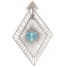 Pendant White gold pendant with diamond and starlite 58 Facettes 13262-0103