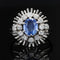 Bague 53 Bague vintage rayonnante saphir diamants 58 Facettes 22-292