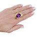 Ring 53 Yellow gold and amethyst ring. 58 Facettes 32360
