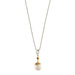 Necklace Necklace 2 Golds Pearl Diamonds 58 Facettes 33862