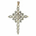 Pendentif Pendentif croix, diamant taille rose 58 Facettes 23054-0078