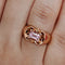 Bague Bague en or rose et morganite 58 Facettes 5586