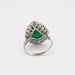 Ring 52 Platinum, emerald, diamond ring 58 Facettes 4019 LOT