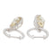 Boucles d'oreilles Boucles d'oreilles Créoles Or blanc Citrine 58 Facettes 2397517CN