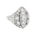 Bague 51 Bague 1920 en or blanc et diamants. 58 Facettes 30712