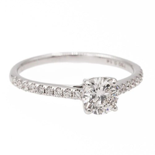 Bague 52 Bague Solitaire Or blanc diamant 58 Facettes 2376866CN