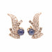 Earrings Platinum earrings set with diamonds and sapphires 58 Facettes