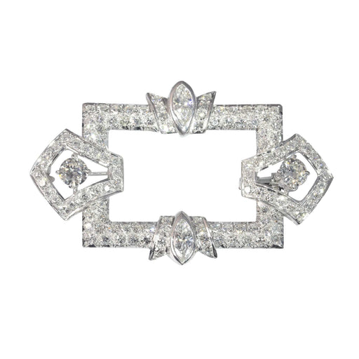 Broche Broche platine, diamant 58 Facettes 22329-0041