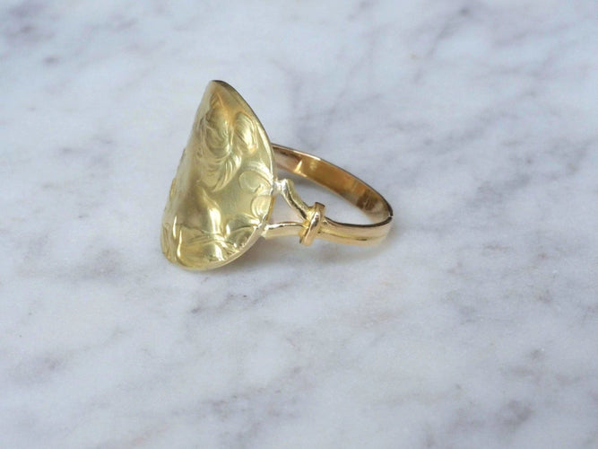 Bague Grande bague plaque femme Art Nouveau 58 Facettes
