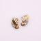 Boucles d'oreilles Boucles d'oreilles Année 1950 volutes Diamants Deux Ors 58 Facettes