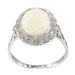 Ring 57 Diamond and opal ring 58 Facettes 21019-0035