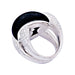 Ring 53 Victoria Casal ring, white gold, onyx and diamonds. 58 Facettes 33445