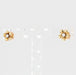 Boucles d'oreilles Boucles d'oreilles fleur or jaune diamant 58 Facettes 21-754