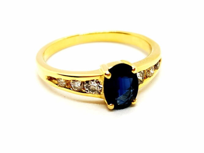 Bague 52 Bague Or jaune Saphir 58 Facettes 1468784CN