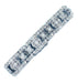 Bracelet Bracelet Art-Deco, or, platine et diamants 58 Facettes