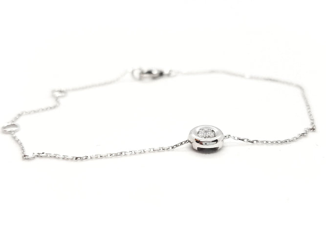 Bracelet Bracelet Or blanc Diamant 58 Facettes 579025RV