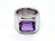 Bague 52 Bague Or blanc Améthyste 58 Facettes 05773CD