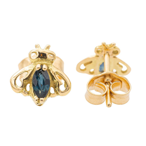 Boucles d'oreilles Boucles d'oreilles Abeille Or jaune Saphir 58 Facettes 2303381CN