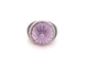 Bague 48 bague dome pierre amethyste en or blanc 18k 13gr t48 sertie de 50 diamants 58 Facettes 253465