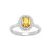 52 ring LUCKY ONE - Fancy Yellow Diamond Ring 0,80 carat 58 Facettes BAFC2OBDJ