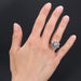 Ring 52 Old diamond flower ring 58 Facettes 21-528