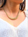 Necklace American mesh necklace Yellow gold 58 Facettes 1877479CN