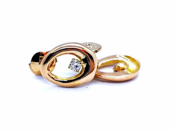 Boucles d'oreilles Boucles d'oreilles Or jaune Diamant 58 Facettes 1029209CN