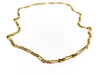 Necklace Figaro mesh necklace Yellow gold 58 Facettes 1141237CD
