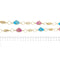Collier Sautoir motifs émaillés 58 Facettes 26094