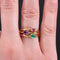 Bague 53 Bague améthyste tourmaline émeraude 58 Facettes 20-258