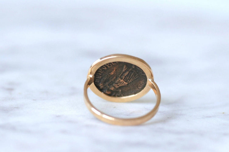 Bague Bague pièce romaine Flavius Valens 58 Facettes
