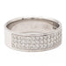 Bague 53 Bague demi alliance Or blanc Diamant 58 Facettes 2303326CN