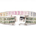 Bracelet Bracelet rivière saphirs multicolores diamants or blanc 58 Facettes