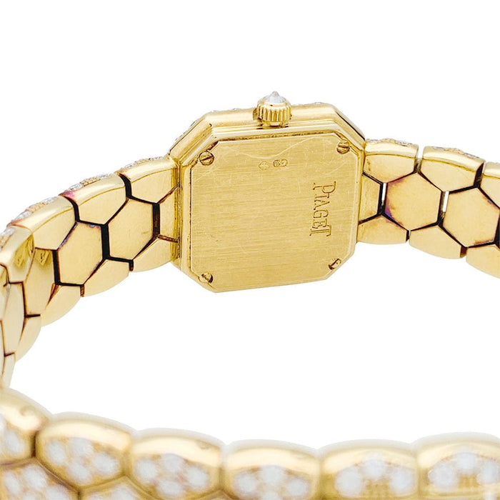 Montre Montre Piaget "Glancy" en or jaune et diamants. 58 Facettes 30890