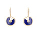 Boucles d'oreilles Boucles d'oreilles Cartier Amulette Lapis Lazuli Diamants 58 Facettes 21-856
