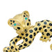 Brooch Fred “Leopard” brooch in yellow gold, diamonds, enamel and emeralds. 58 Facettes 32381