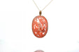 Coral pendant and cultured pearls in gold 58 Facettes 25518