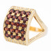 Ring 52 Cocktail Ring Yellow Gold Garnet 58 Facettes 2308821CN