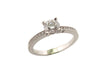 Ring 50 solitaire ring CHOPARD 829074-9006 for ever t50 in platinum diamonds 0.5ct 58 Facettes 250047