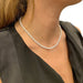 Collier Collier rivière diamants en or blanc. 58 Facettes 31822