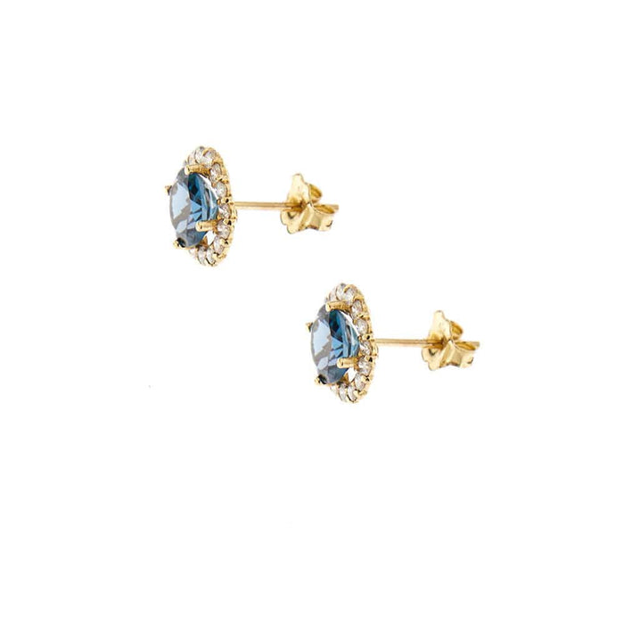 Boucles d'oreilles Boucles d'oreilles topazes diamants 58 Facettes 23608