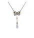 Chain Necklace: 44 cm / Yellow and white / 800‰ Platinum Diamond Knot Necklace 58 Facettes 210211R