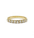 Ring 51 / Yellow / 750 Gold Half-alliance 8 diamonds 58 Facettes 190179R