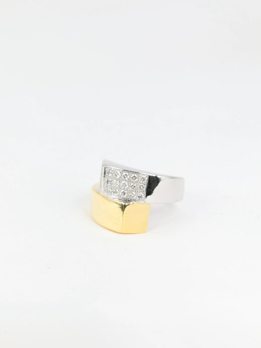 Bague Bague vintage toi et moi Diamants 58 Facettes 706