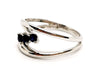 Ring 58 Ring White gold Sapphire 58 Facettes 1180544CD